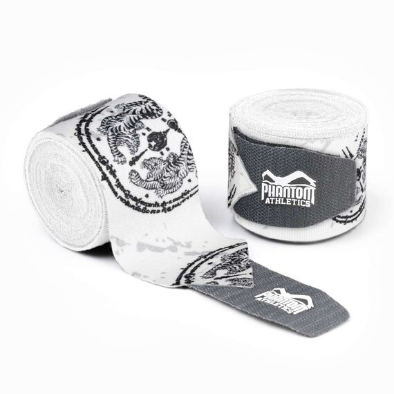 Hand wraps - Sak Yant, Colour: Weiss, Length: 4.0m
