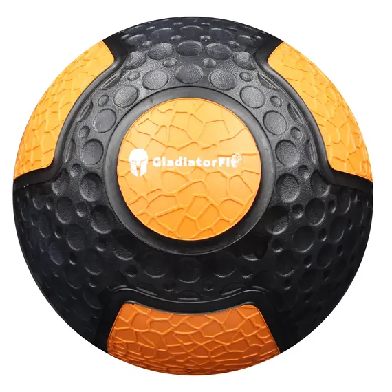 Medicine Ball" weighted ball made of durable rubber | 1 KG, Colour: Orange, Additional Weight: 1 kg, 9 image