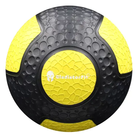 Ballastball Medizinball aus strapazierfähigem Gummi "Medicine Ball" | 4 KG, Farbe: Gelb, Zusatzgewicht: 4 kg, 9 image