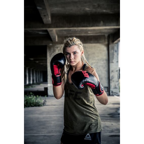UFC Muay Thai Style Training Gloves, Colour: Schwarz, OZ: 12oz, 22 image