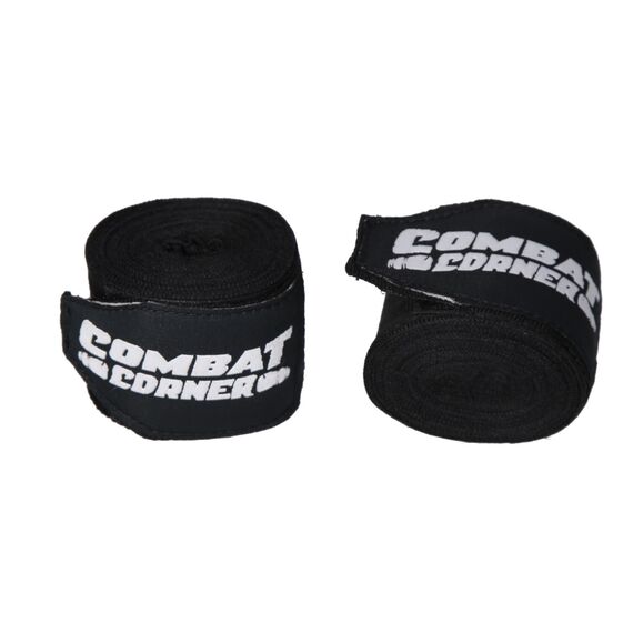 CombatCorner Hand Wraps 4m Black, Colour: Schwarz