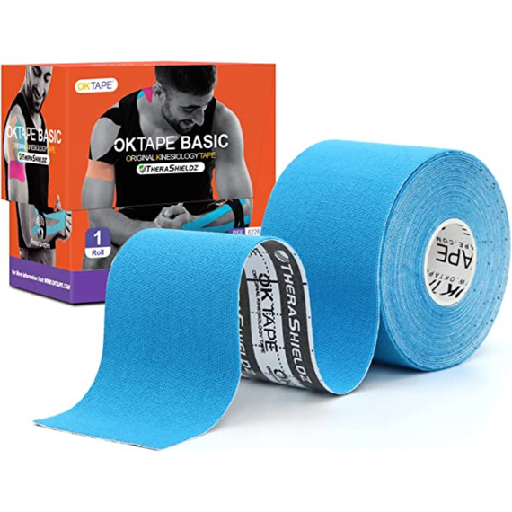 OK TAPE Kinesiology Tape Basic Pink 5cm x 5m, Farbe: Rosa, Länge: 5.0m, 14 image
