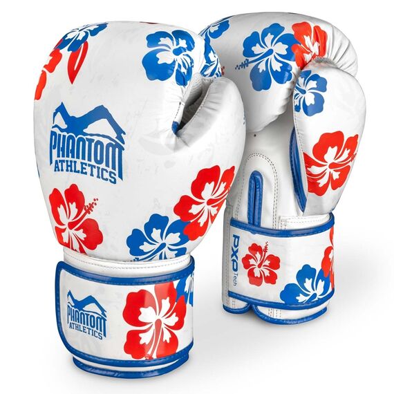 Gants de boxe Hawaii, Couleur: Blanc, oz: 10oz