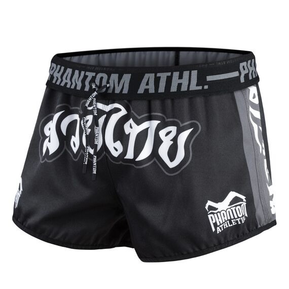 Short de combat REVOLUTION Muay Thai, Taille: M, Couleur: Noir, 3 image