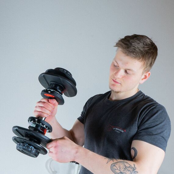 Haltère musculation réglable "Adjustable Dumbbell" de 2 à 24 kg, 6 image