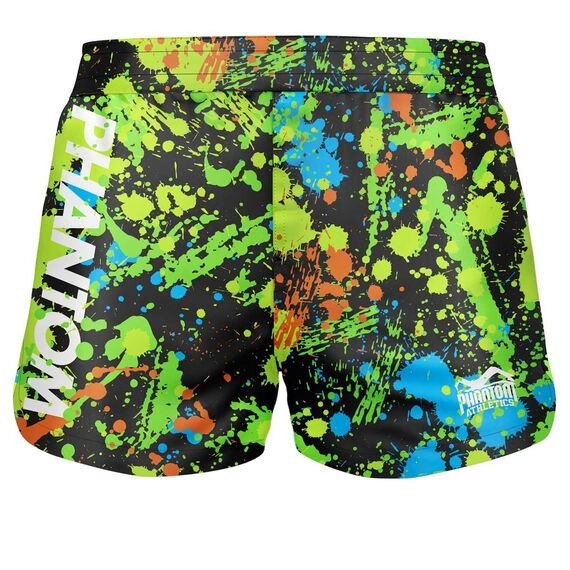 Short de combat FUSION Splatter /Neon, Taille: S, Couleur: Vert