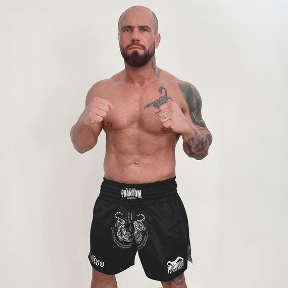 Muay Thai Shorts Sak Yant, Size: XL, Colour: Schwarz, 8 image