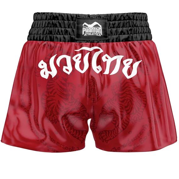 Short de Muay Thai Sak Yant, Taille: L, Couleur: Rouge, 2 image