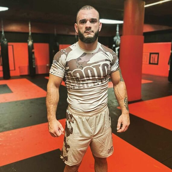 Rashguard Warfare, Bekleidungsgrösse: XL, Farbe: Beige, 3 image