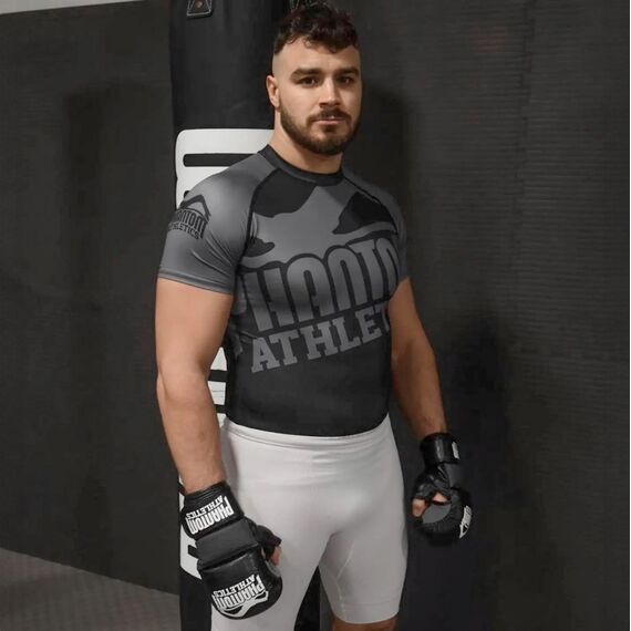 Rashguard Supporter, Taille: S, Couleur: Gris, 4 image