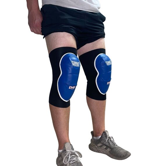 Genouillères Combat Sports Pro, Taille: S/M, Couleur: Bleu, 2 image