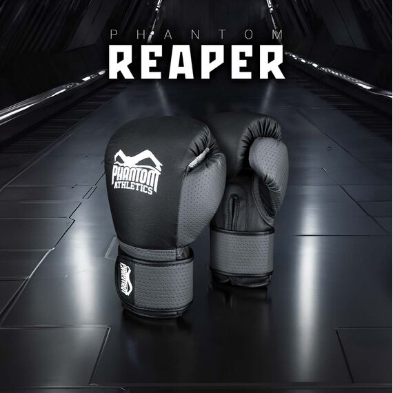 Boxhandschuhe Reaper, Farbe: Schwarz, OZ: 14oz, 4 image