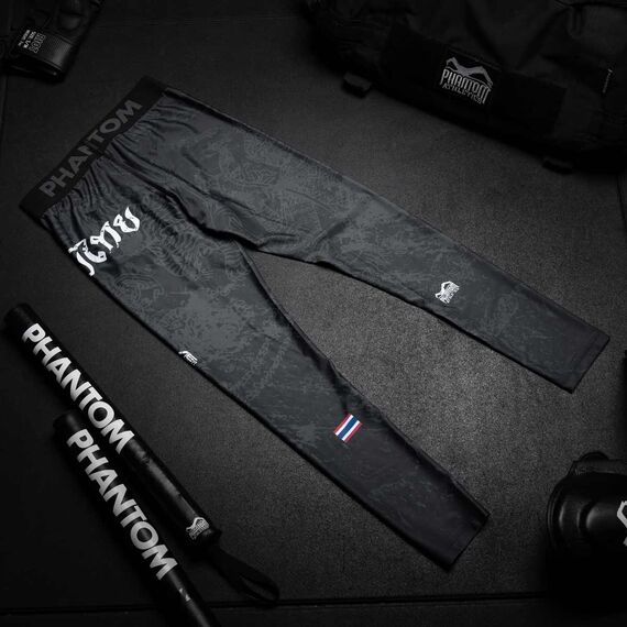 Tights Muay Thai, Taglia: XL, Colore: Nero, 3 image