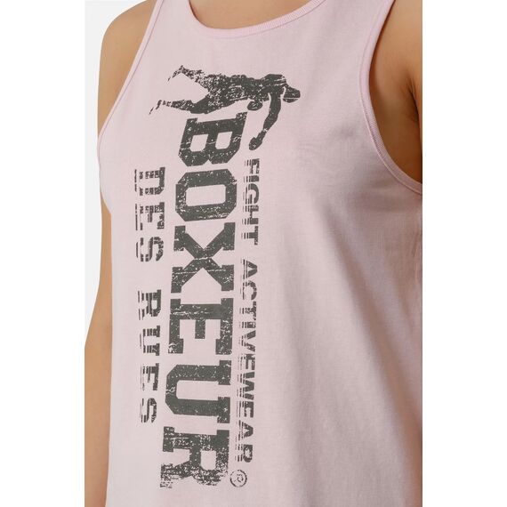 Basic Tank Top With Front Logo, Size: L, Colour: Rosa, 4 image