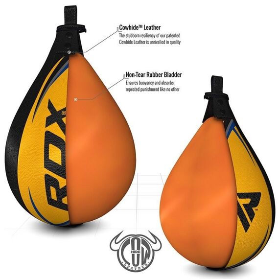 Speed Ball Leather Multi Yellow/Blue, Size: One Size, Colour: Yellow, 4 image