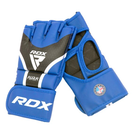 RDXGGR-T17UB-XL+-RDX Grappling Gloves Aura Plus T-17 Blue/Black-Xl