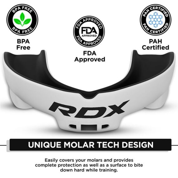 RDX Mouth Guard Junior below 12 years, Colour: Weiss, 2 image