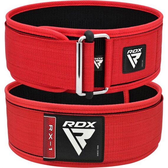 Weight Lifting Strap Belt Rx1 Red-L, Size: L, Colour: Rot, 6 image