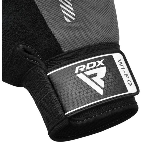 RDXWGA-W1FG-M-Gym Weight Lifting Gloves W1 Full Gray