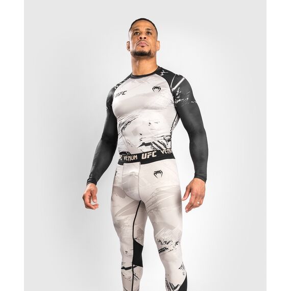 UFC Authentic Fight Week 2.0 Rashguard - Long Sleeves, Size: XL, Colour: Weiss