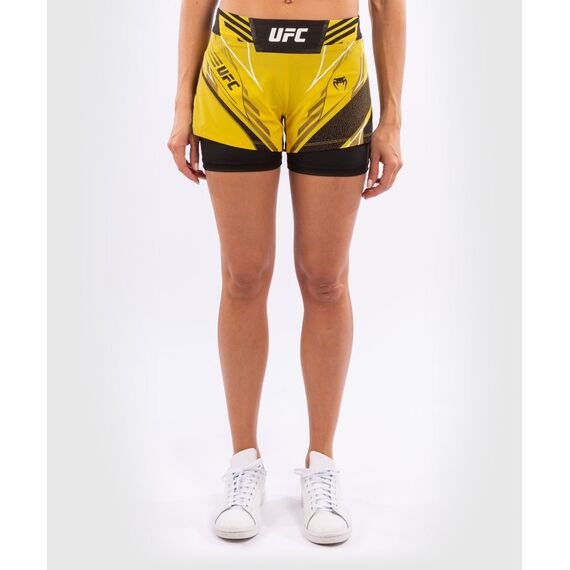 UFC Authentic Fight Night  Shorts - Kurzer Schnitt, Bekleidungsgrösse: L, Farbe: Gelb, Grösse : L