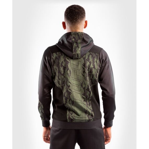 UFC Authentic Fight Week Men's Zip Hoodie, Size: 2XL, Colour: Khaki, 4 image