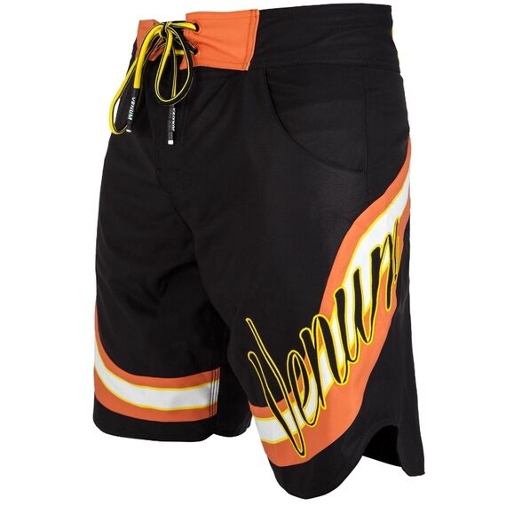 Venum Cutback Boardshorts - Black/Yellow, Size: XS, Colour: Schwarz, Size: XS