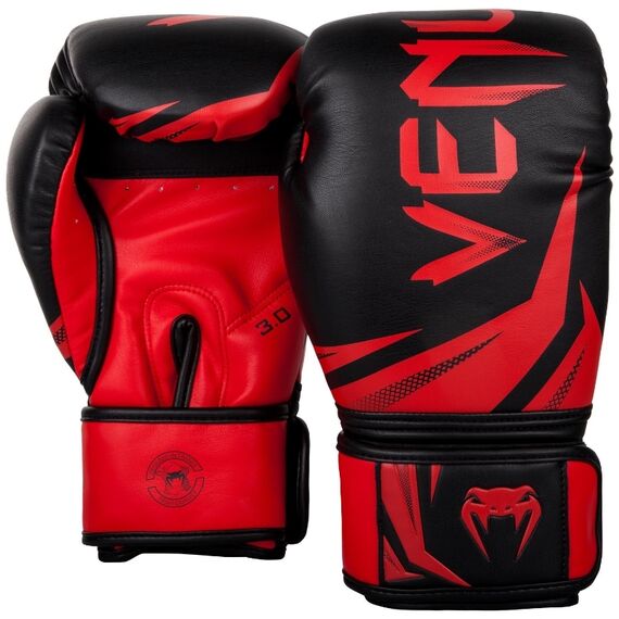Venum Challenger 3.0 Boxing Gloves - Black/Red, Colore: Rosso , OZ: 12oz, 2 image