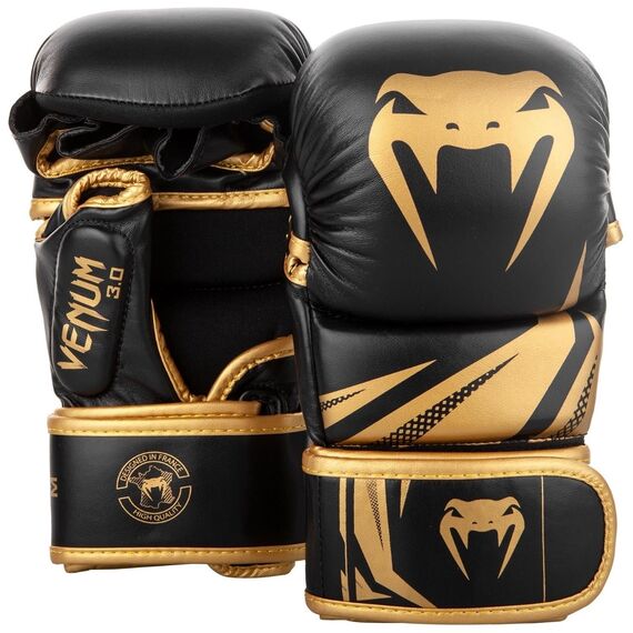 Venum Challenger 3.0 Sparring Gloves - Black/Gold, Colour: Gold, Size: S