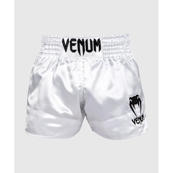 Muay Thaï Shorts Classic, Bekleidungsgrösse: L, Farbe: Weiss