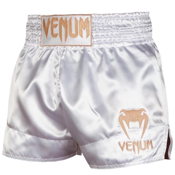 Muay Thaï Shorts Classic, Bekleidungsgrösse: S, Farbe: Weiss, Grösse : S