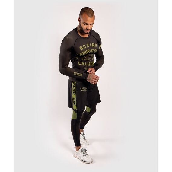Venum Boxing Lab Rashguard ong sleeves - Black/Green, Colour: Schwarz, Size: S, 2 image