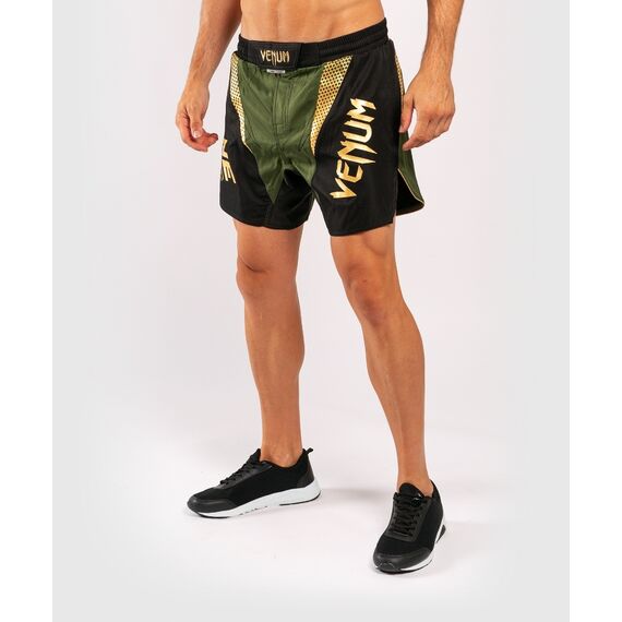 Venum x ONE FC Fightshorts - Khaki/Gold, Colour: Khaki, Size: XL, 9 image