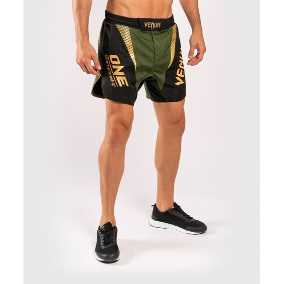 Venum x ONE FC Fightshorts - Khaki/Gold, Colour: Khaki, Size: XL, 2 image