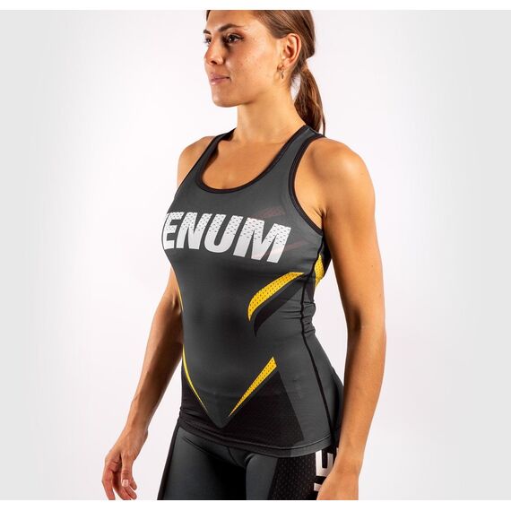 Venum ONE FC Impact Tank Top  - for women - Grey/Yellow, Colour: Grey, Size: L, 3 image