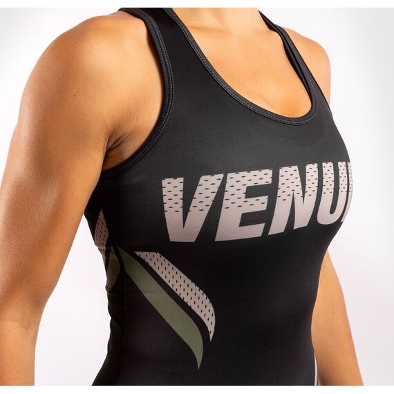 Venum ONE FC Impact Tank Top  - for women - Black/Khaki, Colour: Khaki, Size: M, 5 image