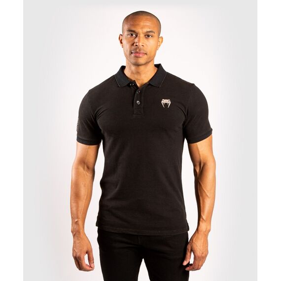 Venum Lions21 Polo - Black/Sand, Size: L, Colour: Schwarz