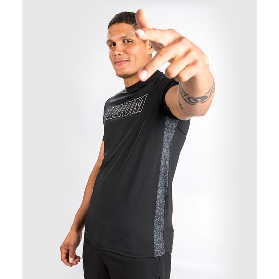 Venum Classic Evo Dry Tech T-Shirt - Black/White - XL, Size: XL, Colour: Schwarz, 2 image