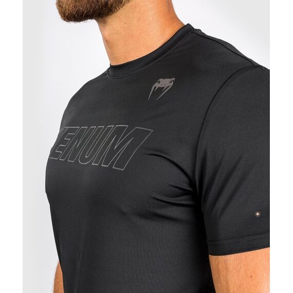 Venum Classic Evo Dry Tech T-Shirt - Black/Black Reflective - XL, Size: XL, Colour: Schwarz, 4 image