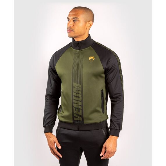 Venum Club 212 Track Jacket – Khaki/Black, Size: L, Colour: Schwarz