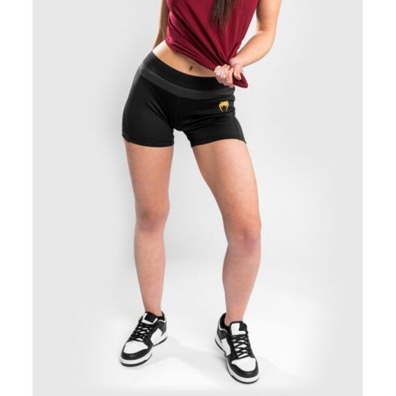 Venum Tempest 2.0 Compression Shorts - For Women - Black/Gold - XS, Size: XS, Colour: Schwarz