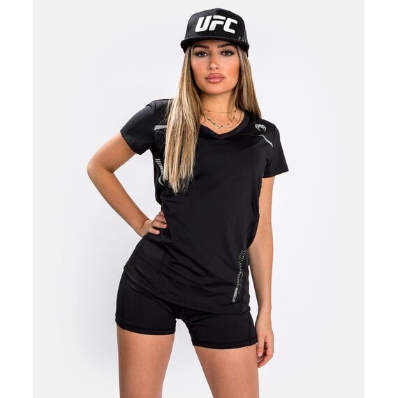 Venum Tempest 2.0 Women Dry tech T-shirt Black/Grey - XS, Size: XS, Colour: Schwarz