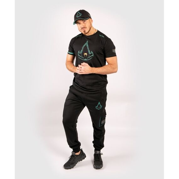 Venum Assassin's Creed Joggers - Black/Blue, Bekleidungsgrösse: S, Farbe: Schwarz