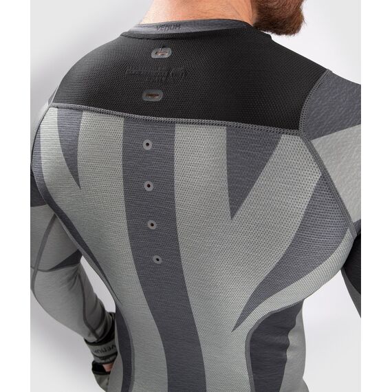 Venum Stone Rashguard - Long Sleeves  - Mineral Green - XL, Size: XL, Colour: Grey, 7 image