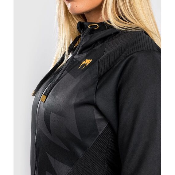 Venum Razor Hoodie - For Women - Black/Gold - L, Size: L, Colour: Schwarz, 10 image