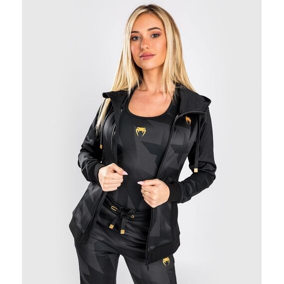 Venum Razor Hoodie - For Women - Black/Gold - M, Size: M, Colour: Schwarz, 5 image