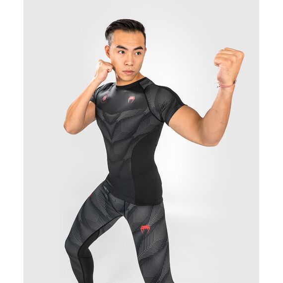 Venum Phantom Rashguard Short Sleeves, Size: L, Colour: Schwarz, 3 image