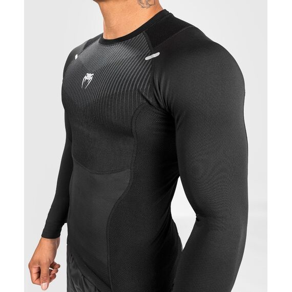 Venum Biomecha Rashguard Long Sleeves - Black/Grey - S, Size: S, Colour: Schwarz, 5 image