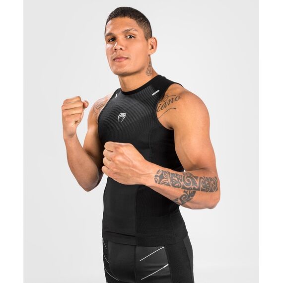 Venum Rashguard Sleevless Biomecha - Black/Grey - L, Size: L, Colour: Schwarz, 3 image