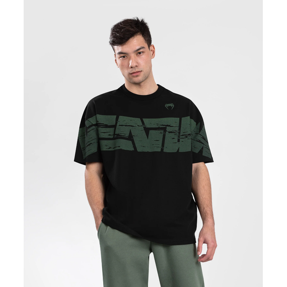 Connect XL T-shirt - Black/Green - M, Size: M, Colour: Khaki